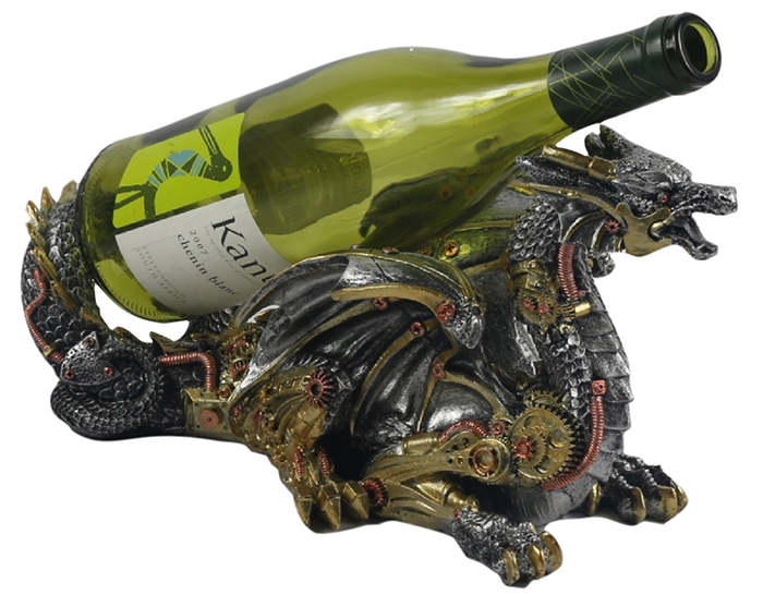Steam Punk Design Dragon Wine Holder
